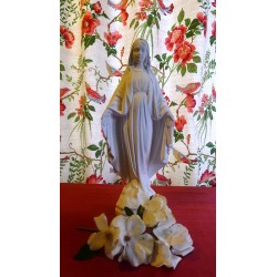 Virgen Milagrosa, 42 cm, yeso, blanca