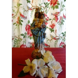 Virgen de San Nicolás, 40 cm. color