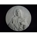 Medallón Sagrado Corazón 2, cemento