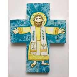 Cruz de Jesús, azul.