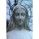 Virgen Milagrosa, 90 cm, resina, blanca.