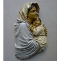Virgen con Niño de Sicilia, grande, celeste.
