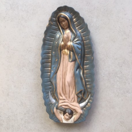 Virgen de Guadalupe, placa.