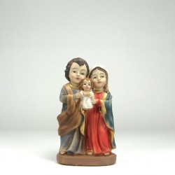 Sagrada Familia infantil, poliresina, 10 cm.