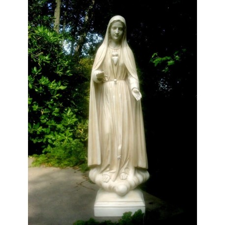 Virgen de Fátima, 80 cm, resina.