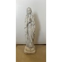 Virgen de Lourdes, cemento, 30 cm.
